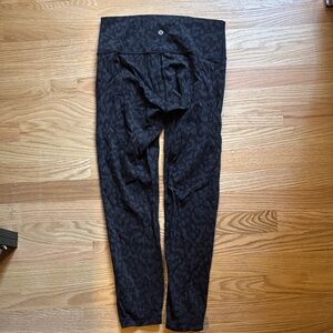 lululemon athletica Black Patterned Leggings